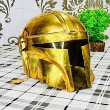 Star Wars La Mandalorien Brass Helmet Plating Metal Din Djarin Armor Helmet-
... - £94.07 GBP