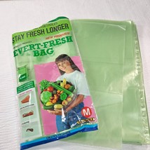 Vintage EVERT-FRESH Produce Green Bags 14 total 7 medium 7 large As Seen... - £39.47 GBP