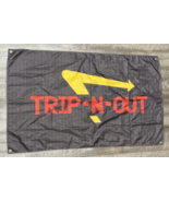 IN N OUT BURGER - Trippin&#39; OUT 56&quot; x 35&quot; FLAG BANNER ADVERT Advertisemen... - $544.76 MXN