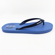 Hurley Mens Blue Logo Flip Flop Pool Beach Sandals - $17.95