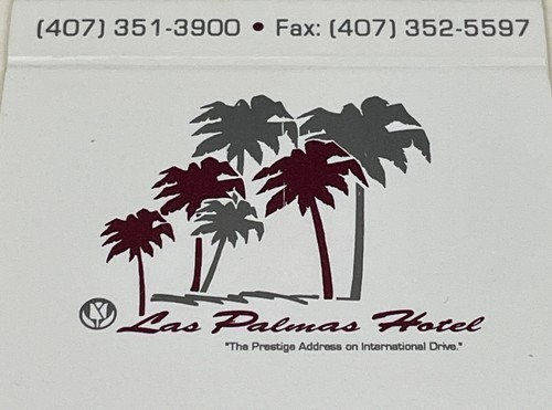 Matchbook Cover  Las Palmas Hotel   Orlando, Florida  Unstruck  gmg Item image 6