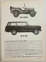 1963 Print Ad Jeep Wagoneer Family Station Wagon with 4-Wheel Drive - $12.80