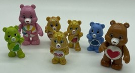 Lot Of Various Care Bears Figures Figurines Some Shiny 7 Different - $11.29
