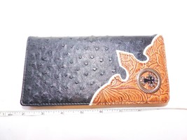 SS Collection Faux Leather Wallet Women&#39;s W015-7 Black checkbook credit ... - $20.58