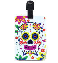 Luggage Tag Day of the Dead Identification Label Suitcase Backpack ID Travel New - £9.46 GBP