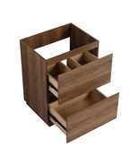 Brown 24&quot; Double Drawer Bathroom Vanity - $425.21 CAD