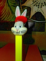 Vintage Pez Dispenser Bugs Bunny W CapCharacter Hungary Yellow Body Red Cap 1995 - $9.49