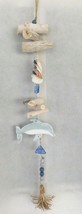 Dolphin Wind Chime Suncatcher Coastal Beach Seashells Seaglass 31&quot; Long ... - £29.01 GBP