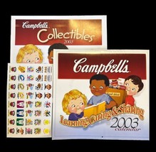 Vintage Campbell&#39;s Kids 2003 Calender, Stickers, And Collectables Booklet  - £18.26 GBP