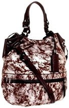 Or Yany Sydney Coffee Brown Silver Large Convertible Hobo Shoulder Bagnwt - £134.80 GBP