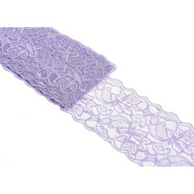 10 Yards 3 Inch Wide Elastic Lace Trim Floral Pattern Lace Ribbon For Ga... - £15.70 GBP