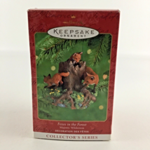 Hallmark Keepsake Ornament Majestic Wilderness Foxes In The Forest New 2000 - £19.93 GBP