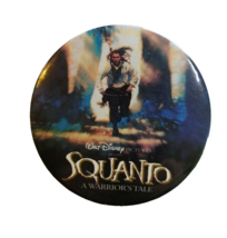 Disney Squanto Warriors Tale 3" Big Button Badge Vintage Original Movie ... - $8.90