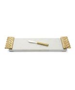 Michael Aram Marble Palm Cheese Board with Spreader - 174915 - $2,546.59 MXN
