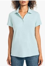 Nautica Women&#39;s Short Sleeve Polo Shirt, Womens 3-Button Cotton Golf Shirts - £23.21 GBP