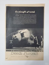 1944 Beech Aircraft Vintage WWII Print Ad Beechcrafts At Work - £10.35 GBP