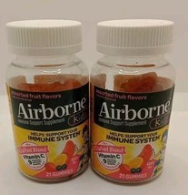 *READ* 2X Airborne Kids Assorted Fruit Flavored Immune Support Gummies- ... - £12.57 GBP