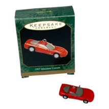 Hallmark Miniature Keepsake Christmas Ornament Red Corvette Sports Car 1997 - $5.59