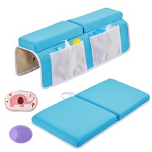 Baby Bath Kneeler And Elbow Rest Pad Set,Baby Bathtub Mat For Newborn, Blue - £39.06 GBP