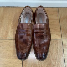 Stacy Adams Marlowe Algonquin Moc Toe Penny Slip On Cognac Leather 25550-221 image 13