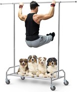LiaMeE Heavy Duty Moving Rolling Adjustable Clothing Racks for Hanging C... - €57,63 EUR