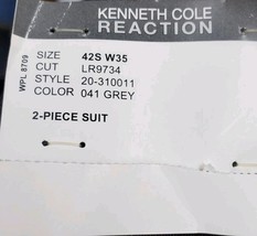 Kenneth Cole Slim Fit Two Piece Nested Suit Grey 42S image 8