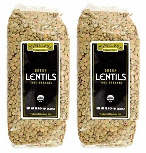 Timeless Natural Foods Organic Lentils Green 16 oz. - $15.99