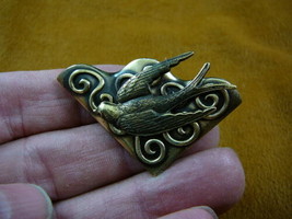 (#B-BIRD-1253) Swallow bird nautical sea barn lover pin pendant - $17.75