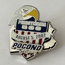 2007 Pennsylvania 500 Pocono Raceway Long Pond NASCAR Race Racing Lapel Hat Pin - £6.13 GBP