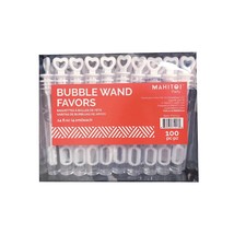 100 Bubble Wand Party Favors: 0.14 Fl Oz, Circle Top &amp; Clear To Add Cust... - £31.44 GBP