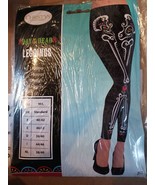 Day of the Dead Leggings Adult One Size Halloween Cosplay Christys Costumes - $16.24 CAD
