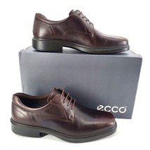 ecco Helsinki 2.0 Plain Toe Tie Oxford Men&#39;s 42 Buffed Leather Shoes Business - £88.68 GBP