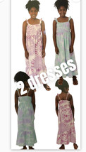 2 set of Maxi Dress 32 Degrees 7/8  Cool Youth Girl&#39;s Teal Purple &amp; Purple Dye - £31.57 GBP