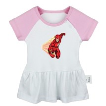 The Flash Sorry I&#39;m Late Newborn Baby Dress Toddler Infant 100% Cotton Clothes - £10.45 GBP