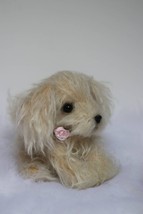 White teddy dog/Realistic teddy dog white/Soft sculpture/Artistic teddy ... - £118.33 GBP