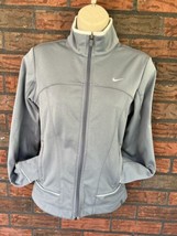 Nike Therma-Fit Jacket Small Long Sleeve Full Zip Pockets Drawstring Gra... - $15.20