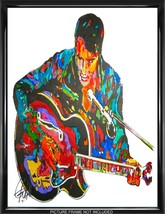 Elvis Presley Guitar Rock Music Poster Print Wall Art 18x24 - $27.00