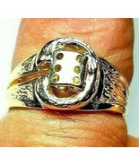 GOLD14K &quot;LUCKY VEGAS&quot; GOLD DICE(1) RING  ReModeled VTG 5.2gSize6.25 - $430.00