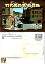 South Dakota Deadwood Historical Main Street Gold Rush Vintage Postcard - £7.02 GBP