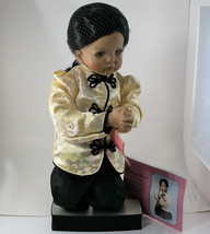 Porcelain Doll Golden Orchid Paradise Galleries Treasury Collection Outfit Box - $34.99