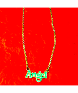 Beautiful Silver tone and Blue Angel necklace - €12,79 EUR