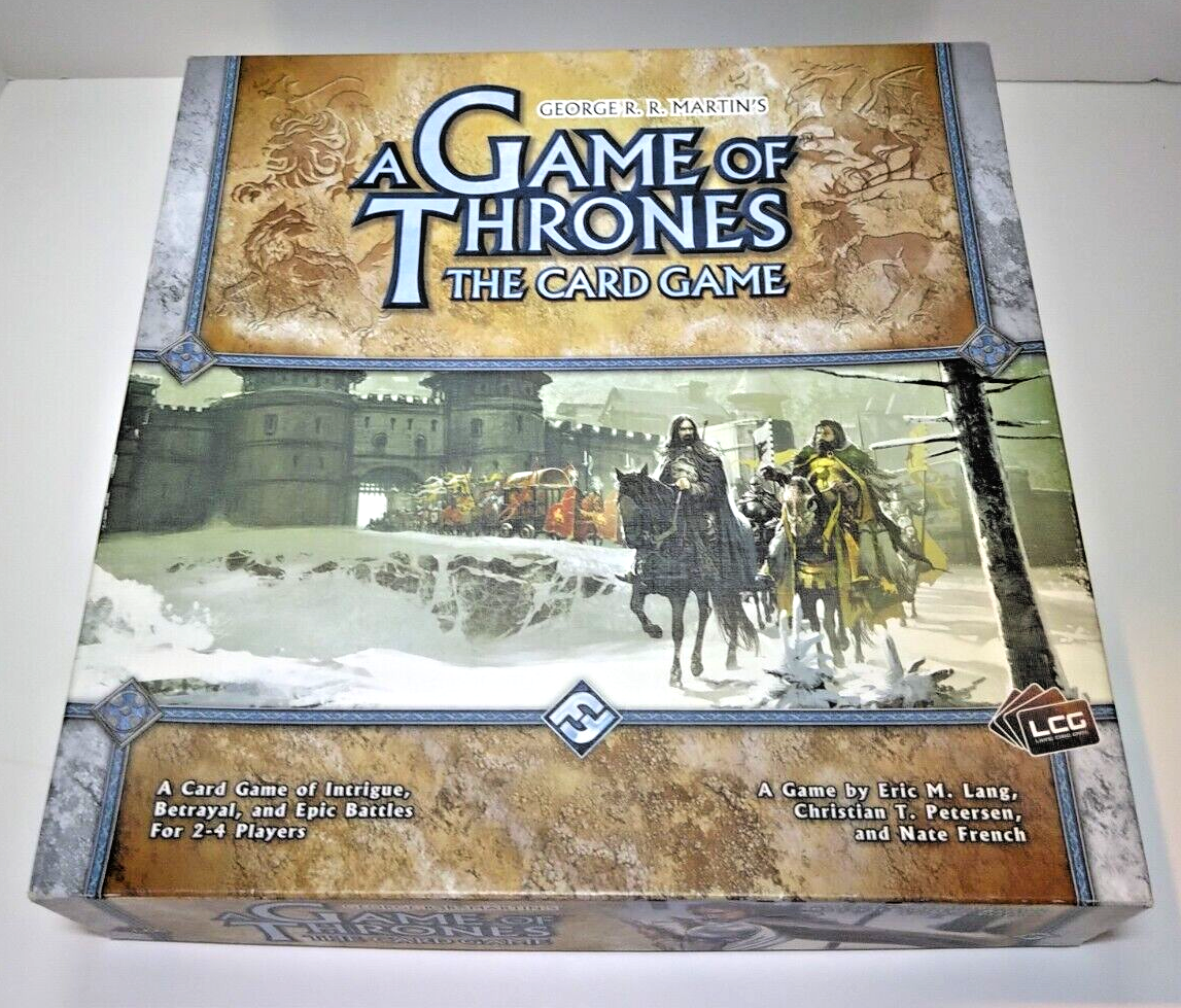 A Game Of Thrones A Card Game George R R Martin 2nd Edition 2008 Fantasy Flight - $17.96