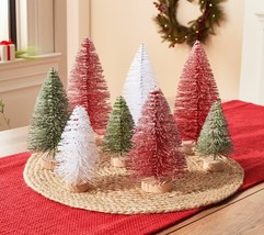 Set of 8 Assorted Size Bottlebrush Trees by Valerie - £34.55 GBP