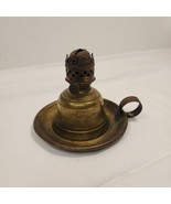 Tin and Brass Hand Oil Lamp Portable Wick - $24.75