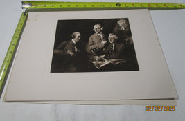 Sir William Cambers Joseph Wilton Gravure Engraving B &amp; W Print 1880S - $40.00