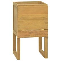 Bathroom Cabinet Natural Teak Solid Teak Wood Medium - $146.99