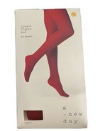 A New Day Opaque Tights Womens Sz M / L Salsa Red 50 Denier 1 Pair NEW - $6.83 CAD