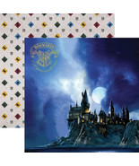 Harry Potter hogwarts Castle Double Sided 12X12 Scrapbook Paper - Single... - $31.83 MXN
