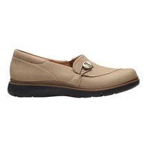 Clarks Women&#39;s Certina Ease Slip On Loafer, Pebble Nubuck, Size 7 Wide - $39.59