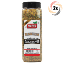 2x Pints Badia Harlem Garlic Pepper All Purpose Seasoning | 24oz | Gluten Free! - £28.66 GBP